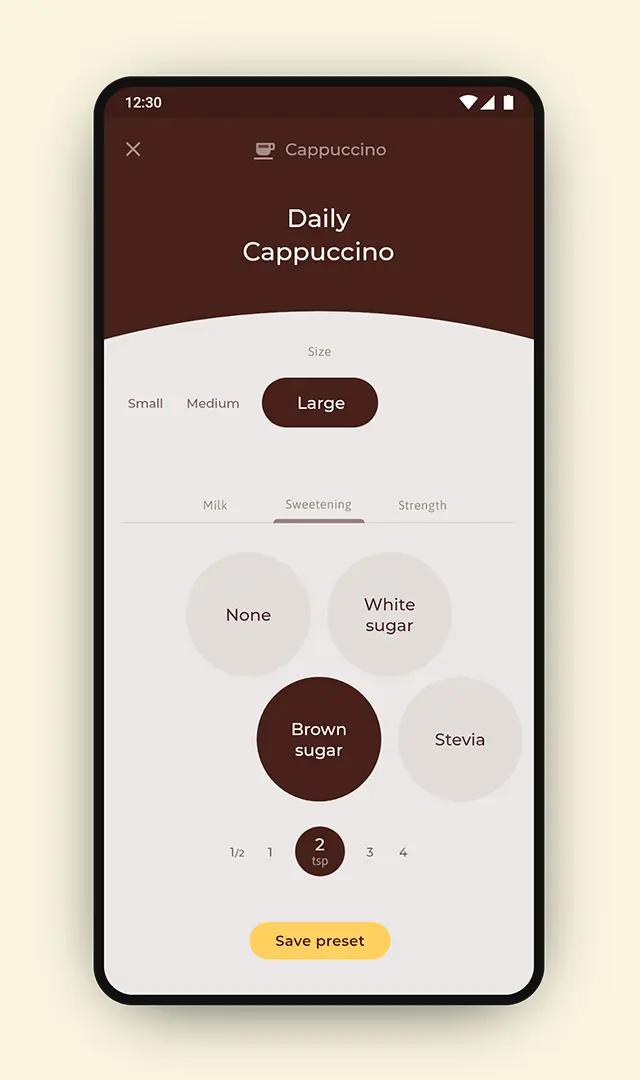 App Mock-Up create preset.
